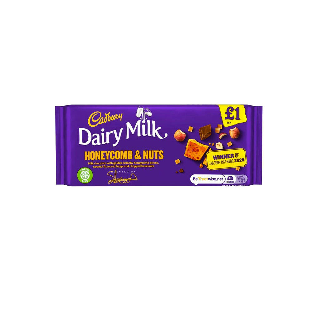 Cadbury-Dairy-Milk-Honeycomb-_-Nuts-Chocolate-Bar-105g Cadbury-Dairy-Milk-Honeycomb-_-Nuts-Chocolate-Bar-105g